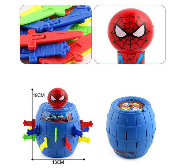 Spider-Man Bucket Toy Lucky Stab Pop Up Game Intellectual Game for Kids Baby Gifts