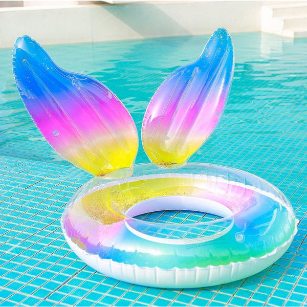 Inflatable Pool Float Swim Ring Mermaid Tail