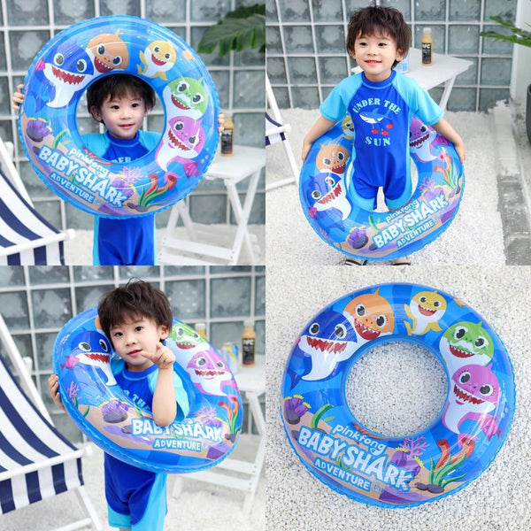 Baby Kids Inflatable BABY SHARK PINKFONG Float Raft Swimming Ring Pool Toy Gift