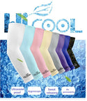 UV Sun Protection Cooling Arm Sleeves For Basketball Running Cycling Golf (19 Colors Available)