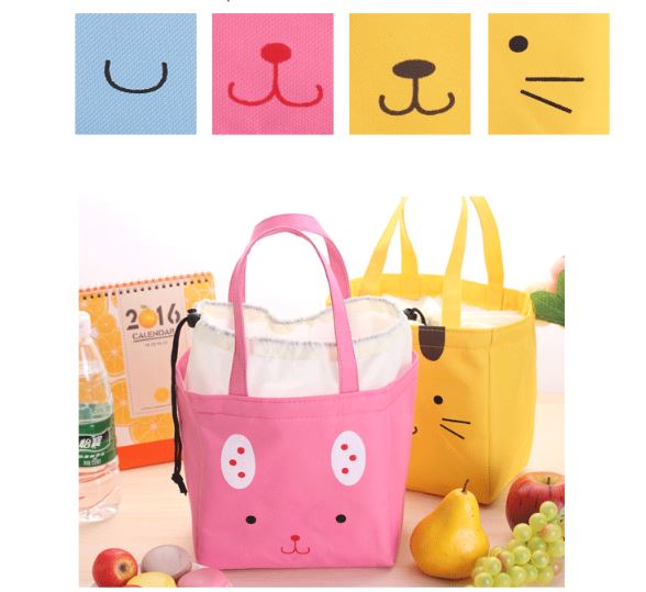 Cartoon Cute Insulated Lunch Bag Tote Container For Women Kids Office Work School