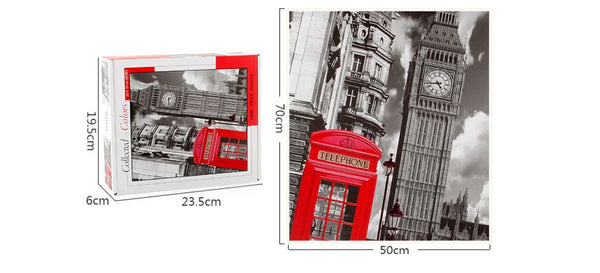 1000Pcs Thick Papers Jigsaw Puzzles Fun Game Challenge Gift For Teens Kids (London Big Ben)