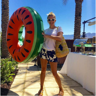 Inflatable Pool Float Swim Ring Watermelon