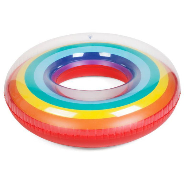 Inflatable Pool Float Swim Ring Rainbow 120cm