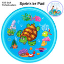 Inflatable Turtle Premium Splash Play mat Water Sprinkle Spray pad Toys 120cm