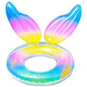 Inflatable Pool Float Swim Ring Mermaid Tail