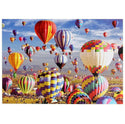 1000Pcs Thick Papers Jigsaw Puzzles Fun Game Challenge Gift For Adults Teens Kids (Hot Air Balloon-A)