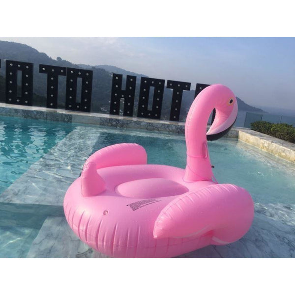 Giant Inflatable Pink Flamingo Pool Float Raft 150*105cm