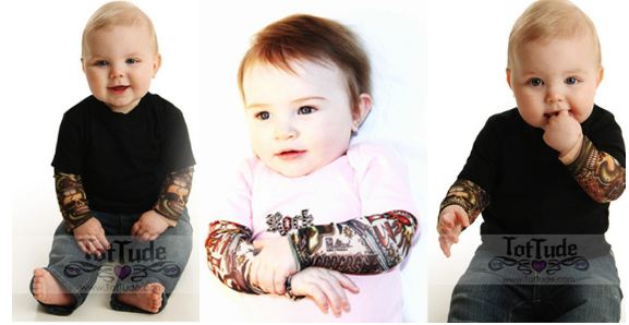 UV Sun Protection Fake Temporary Nylon Tattoo Unisex Sleeves For Kids (1PCS)