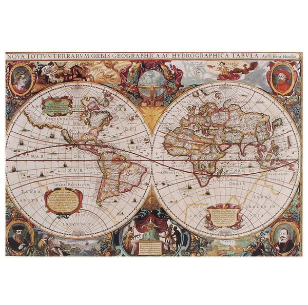 1000Pcs Thick Papers Jigsaw Puzzles Fun Game Challenge Gift For Adults Teens Kids (Old World Map)