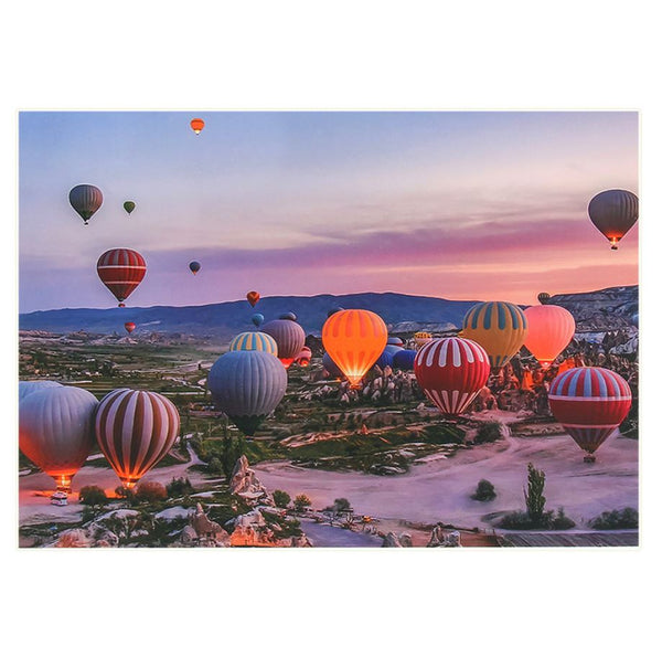 1000Pcs Thick Papers Jigsaw Puzzles Fun Game Challenge Gift For Teens Kids (Hot Air Balloon-B)