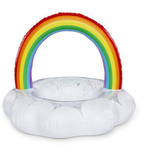 Inflatable Pool Float Swim Ring Rainbow And Cloud