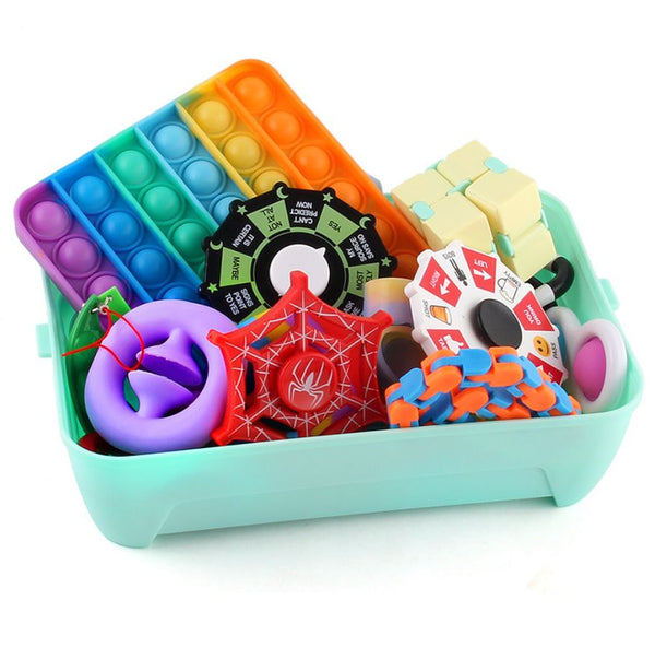 24 Pack Fidget Toys Set Sensory Tools Bundle Stress Relief Hand Kids Toys