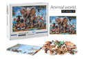 1000Pcs Thick Papers Jigsaw Puzzles Fun Game Challenge Gift For Adults Teens Kids (Animals World)