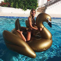 Giant Inflatable Gold Swan Pool Float Raft 190*170*120cm