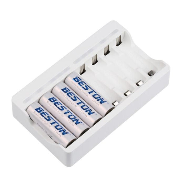 Beston 8-Slot Battery USB Charger for 1.2V AA AAA NiMh Rechargeable Battery