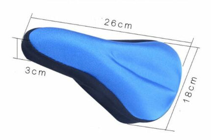 3D Silicone Gel Cycling Seat Cushion Bike Saddle Pad Memory Foam Soft Cover - Go2buy Australia