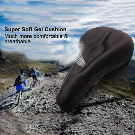3D Silicone Gel Cycling Seat Cushion Bike Saddle Pad Memory Foam Soft Cover - Go2buy Australia