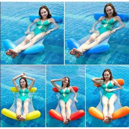 4 Colors Inflatable Pool Floats Hammock Chair - Go2buy Australia