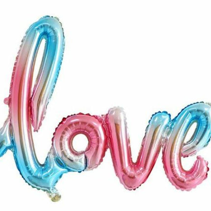 40" Handwriting LOVE Foil Balloons Wedding Proposal Marriage Decor Rose Gold Red - Go2buy Australia