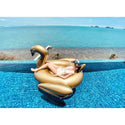 Giant Inflatable Gold Swan Pool Float Raft 190*170*120cm