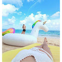 Giant Inflatable Rainbow Unicorn Pool Float Raft 200*100*90cm