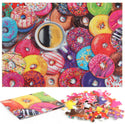 1000Pcs Thick Papers Jigsaw Puzzles Fun Game Challenge Gift For Adults Teens Kids (Colorful Donut)