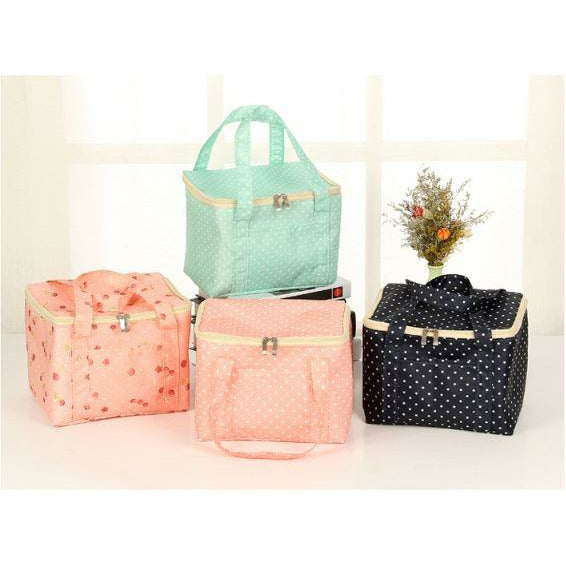 Insulated Lunch Bag Tote Container For Women Kids Office Work School (4 Colors Available)
