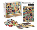 1000Pcs Thick Papers Jigsaw Puzzles Fun Game Challenge Gift For Teens Kids (National Park)