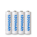 4PCS Beston Rechargeable Battery NiMH AA 1.2V 1200mAh With Carry Box