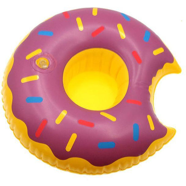 Inflatable Donut Drink Cup Holder Float For Party
