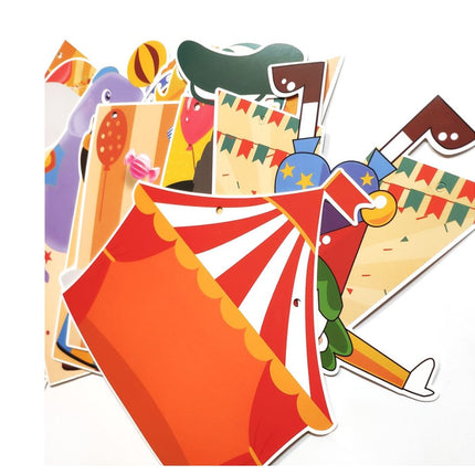 5M Circus Paper Letters HAPPY BIRTHDAY Set Party Decoration Strip Kids Party - Go2buy Australia