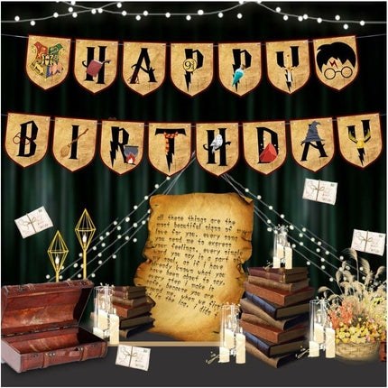 5M Harry Potter Paper Letters HAPPY BIRTHDAY Party Decoration Strip Kids Party - Go2buy Australia