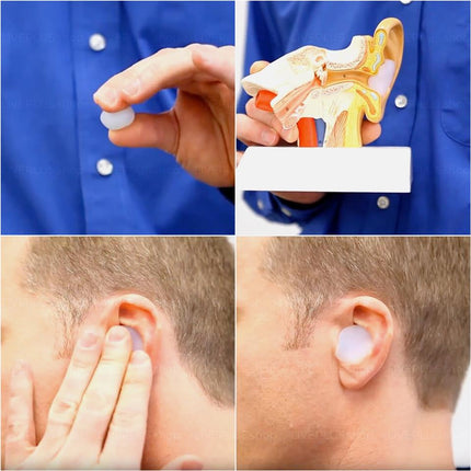 6 Pairs Macks Pillow Soft Silicone Earplugs Snore Swim Study 22dB - Go2buy Australia