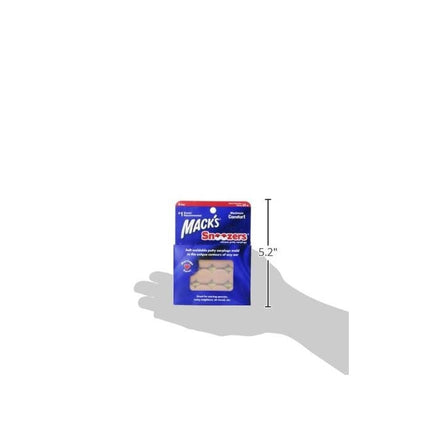 6 Pairs Macks Snoozers Silicone Moldable Earplugs Snore Swim Study 22dB - Go2buy Australia