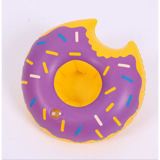 Buy purple Inflatable Donut Drink Cup Holder Float For Party