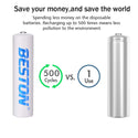 4PCS Beston Rechargeable Battery NiMH AAA 1.2V 1100mAh With Carry Box