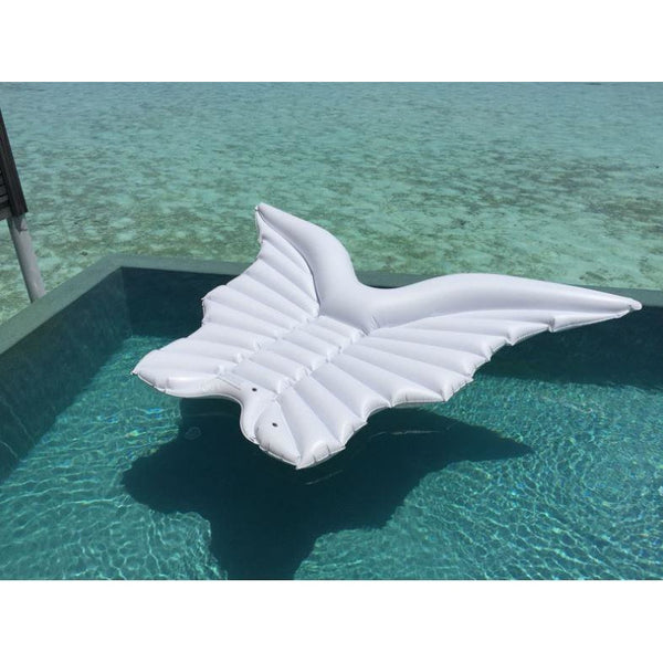 Giant Inflatable White Angel Wings Pool Float Raft 250*180cm