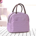 Insulated Strip Lunch Bag Tote Container For Women Kids Office Work School (6 Colors Available)