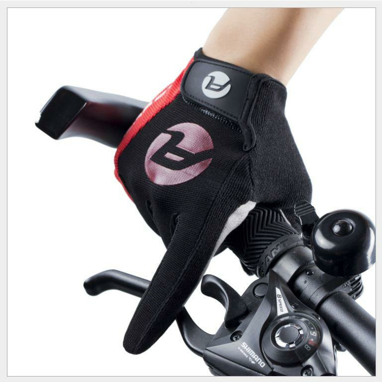 Red Arbot Cycling Bicycle Bike Full Finger Antiskid Touch Sscreen Breathabl Gloves