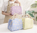 Insulated Daisy Lunch Bag Tote Container For Women Kids Office Work School (6 Colors Available)