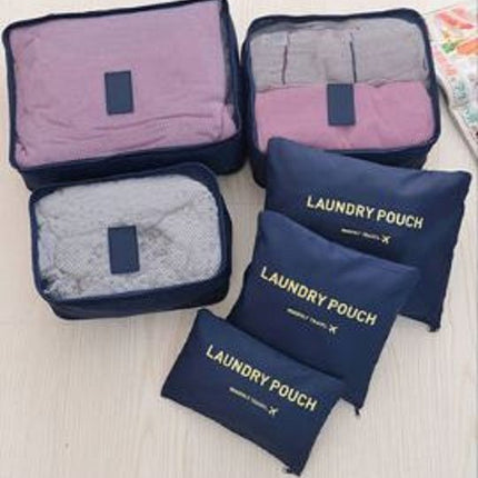 6PCS Travel Luggage Organizer Set Backpack Storage Pouches Suitcase Packing Bags(11 Colors Available) - Go2buy Australia