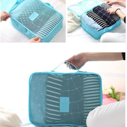 6PCS Travel Luggage Organizer Set Backpack Storage Pouches Suitcase Packing Bags(11 Colors Available) - Go2buy Australia