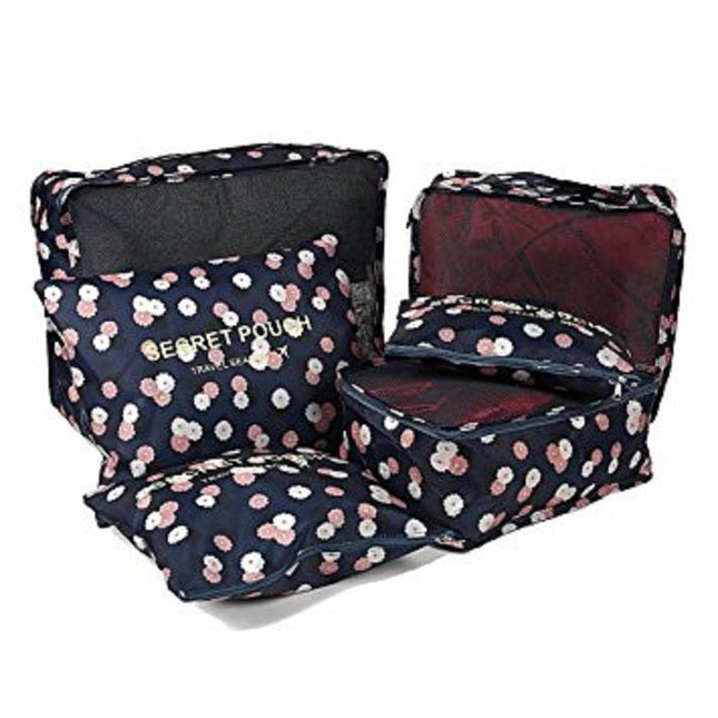6PCS Travel Luggage Organizer Set Backpack Storage Pouches Suitcase Packing Bags(11 Colors Available) - Go2buy Australia