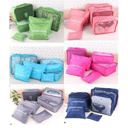 6PCS Travel Luggage Organizer Set Backpack Storage Pouches Suitcase Packing Bags(11 Colors Available) - Go2buy Australia