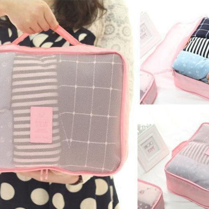 6PCS Travel Luggage Organizer Set Backpack Storage Pouches Suitcase Packing Bags(11 Colors Available) - Go2buy Australia
