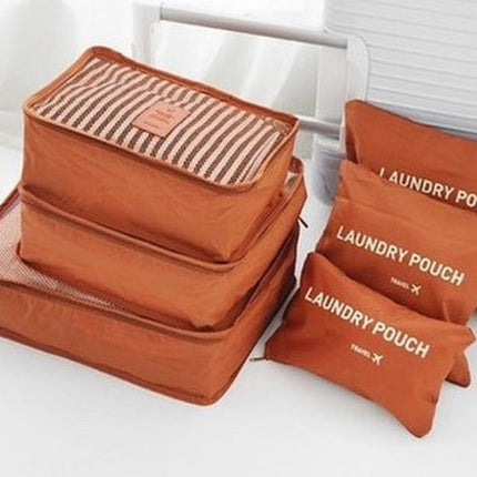 6PCS Travel Luggage Organizer Set Backpack Storage Pouches Suitcase Packing Bags(11 Colors Available) - Go2buy Australia