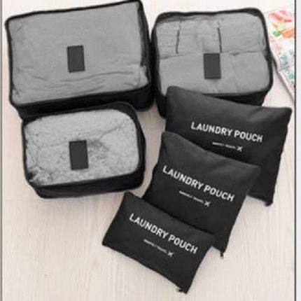 6PCS Travel Luggage Organizer Set Backpack Storage Pouches Suitcase Packing Bags(11 Colors Available) - Go2buy Australia
