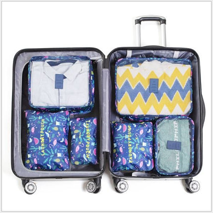 6PCS Travel Luggage Organizer Set Backpack Storage Pouches Suitcase Packing Bags(11 Colors Available) - Go2buy Australia