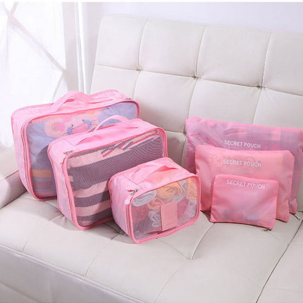 6PCS Travel Luggage Organizer Set Backpack Storage Pouches Suitcase Packing Bags(11 Colors Available) - Go2buy Australia